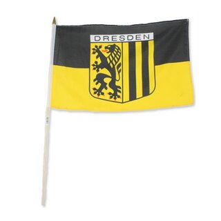 Fahne Flagge Sachsen 30x45 cm mit Schaft 