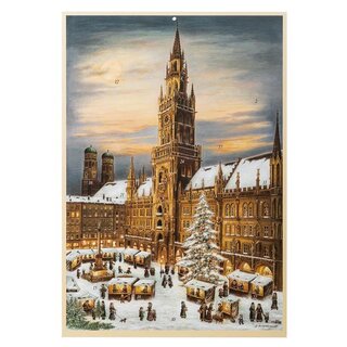 Ansicht Adventskalender - Mnchen Rathaus
