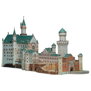 Kartonmodell - Schloss Neuschwanstein (1:250)