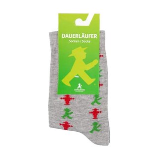 Socken Ampelmann grau "Dauerläufer"in verschiedenen Größen