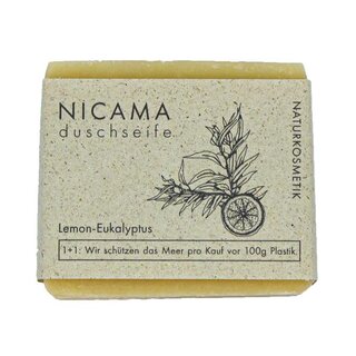 NICAMA Duschseife Lemon-Eukalyptus 100g im Dresden Onlineshop