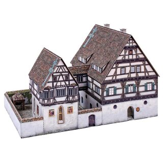 Kartonmodell - Mittelalterliches Spital (1:87)