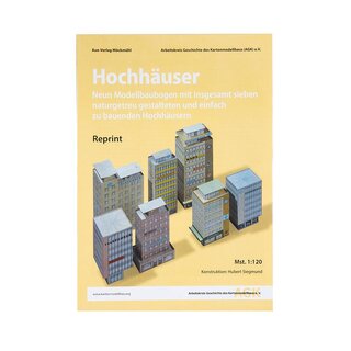 Kartonmodell - Hochhäuser (1:120)