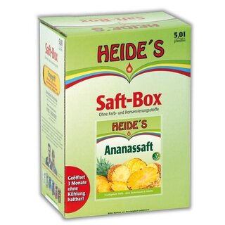 Ananassaft 100% 5 Liter Heide Fruchtsfte