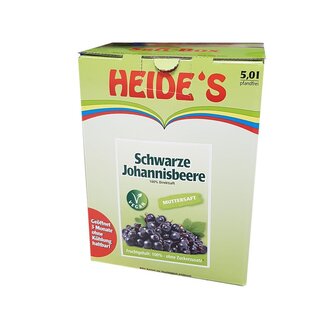 Schwarze Johannisbeere 100% Muttersaft 5 Liter Heide...