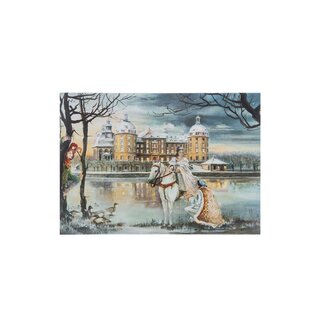 Klapp-Weihnachtskarte Aschenbrödel Umschlag weiß - Drei Haselnüsse für Aschenbrödel im Dresden Onlineshop entdecken