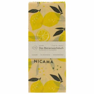 NICAMA - Bienenwachstuch Zittrige Zitrone