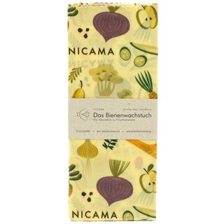 NICAMA - Bienenwachstuch Gesundes Gemüse