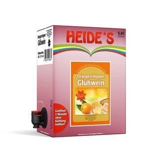 Orange-Ingwer-Fruchtglühwein 5,5%vol. 5l BIB-Box von Heide's jetzt günstig im Dresden Onlineshop bestellen