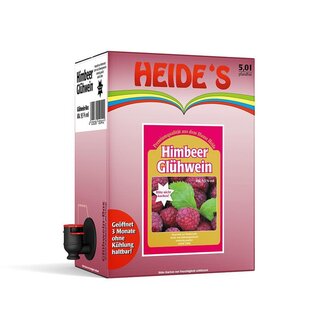 Himbeer-Glühwein in praktischer 5L-BIB-Box von Heide...