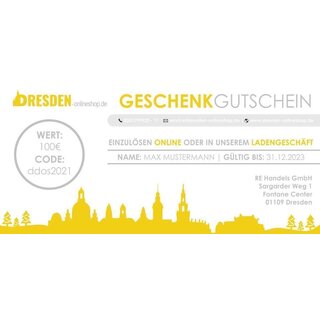 Gutschein für Dresden-Onlineshop.de