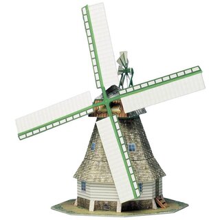 Ansicht Kartonmodell - Windmühle, Bastelbogen (1:87)