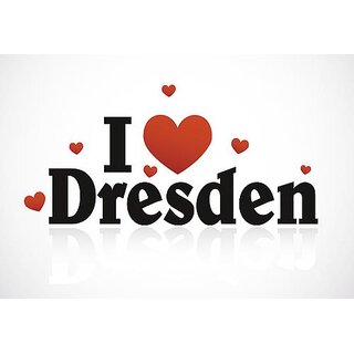 Ansicht Magnet - I love Dresden