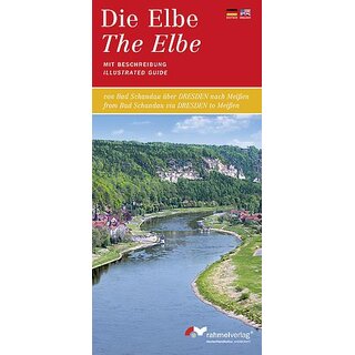 Ansicht Die Elbe - Von Bad Schandau über Dresden nach Meißen (Landkarte mit Beschreibung)