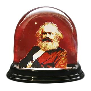 Ansicht Schneekugel - Karl Marx 200 Jahre