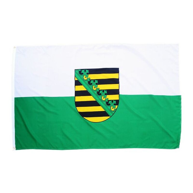 Flagge Sachsen 90 x 150 cm Fahne mit 2 Ösen 100g/m² Stoffgewicht Hissflagge 